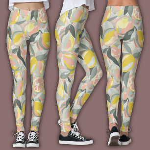 Leggings Motif de fruits     Citrus vibrant