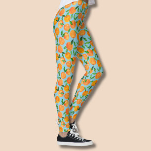 Leggings Motif de fruits d'oranges d'agrumes