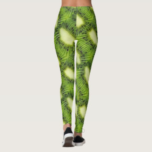 Leggings Motif de fruits Kiwi