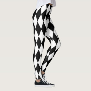 Leggings Motif de harlequin de style de mardi gras