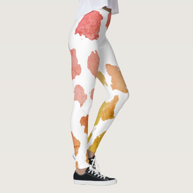 Leggings Motif de la peau de vache aquarelle (Droite)