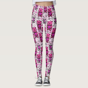 Leggings Motif de la Saint-Valentin Ourson Mignon