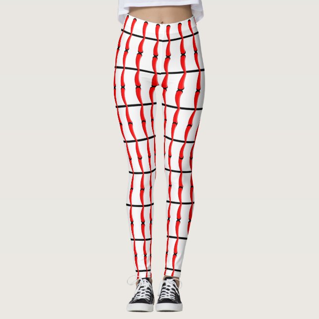 Leggings Motif de la série de baseball (Devant)