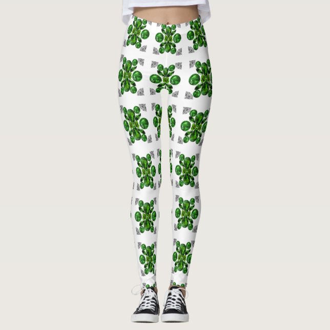 Leggings Motif de la tortue verte (Devant)