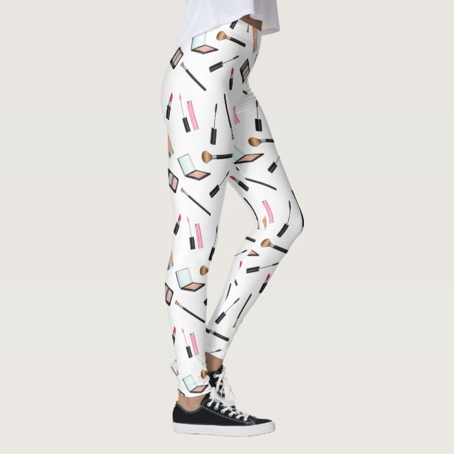 Leggings Motif de maquillage de cosmétiques sur Arrière - p (Droite)