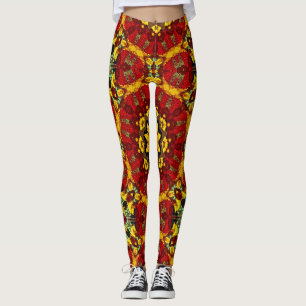 Leggings Motif de mosaïque moderne Abstrait kaléidoscopiq