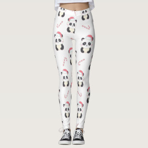 Leggings Motif de Noël Panda