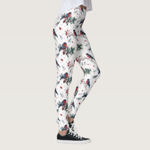Leggings Motif de Noël taupe saint pinecones