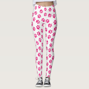 Leggings Motif De Pailles, Paniers De Chien, Pailles Roses