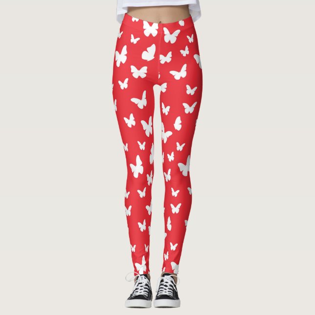 Leggings Motif de papillon 2 (Devant)