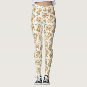 Leggings Motif De Parfums, Mignons Parfums, Coeurs