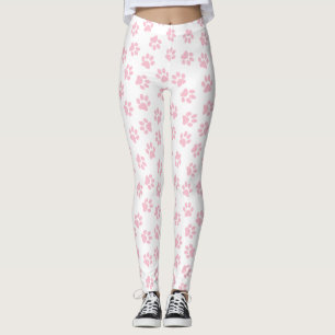 Leggings Motif De Pâtes, Poches De Chien, Bébés Pailles Ros