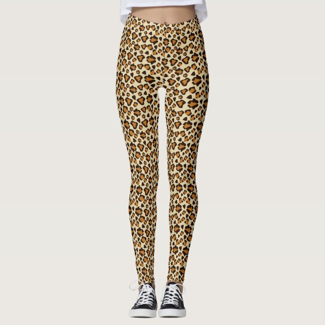 Leggings Motif de peau de guépard (Devant)