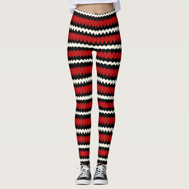 Leggings Motif de peau de serpent, Scales de serpent à serp (Devant)