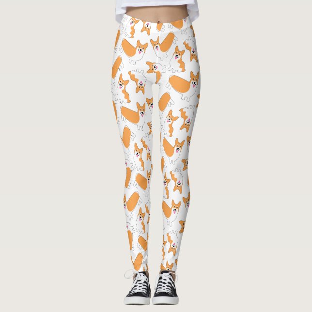 Leggings Motif de Pembroke Welsh Corgi (Devant)