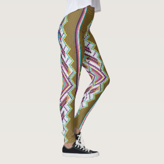 Leggings Motif de perles navajo