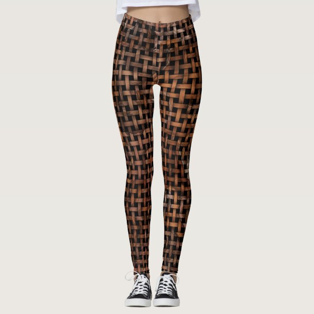 Leggings Motif de poids en bois (Devant)