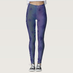 Leggings Motif de points holographiques Iridescente