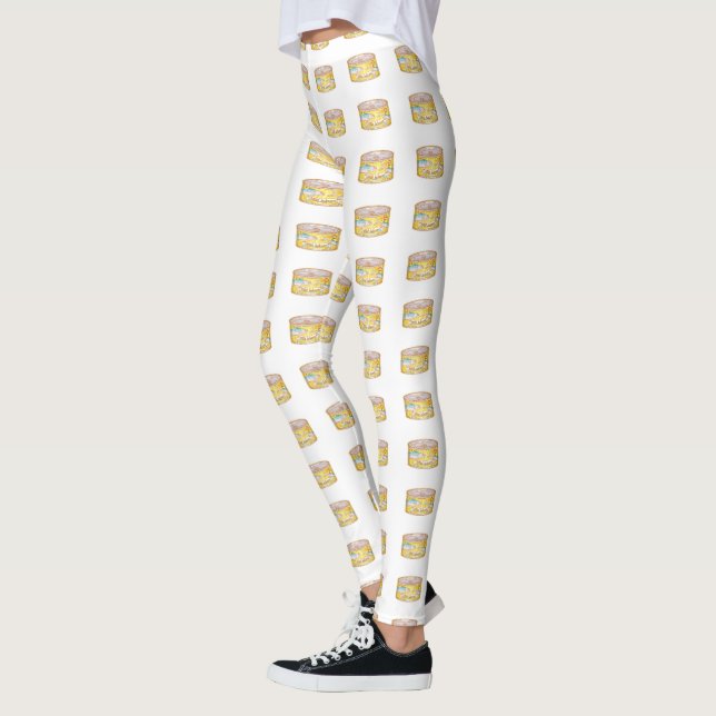 Leggings motif de poisson en conserve saumon (Gauche)