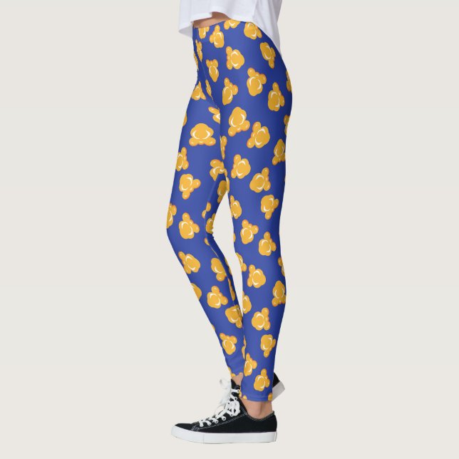 Leggings Motif de pop-corn amusant (Gauche)