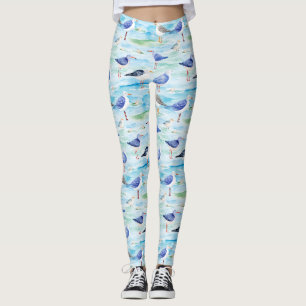 Leggings Motif de rivage de bécasseau côtier (3)
