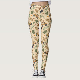Leggings Motif de road trip vintage (3)