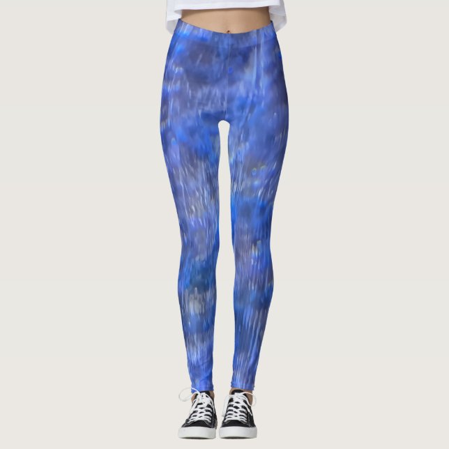 Leggings Motif de roche aquatique (Devant)