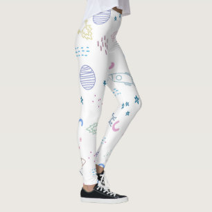 Leggings Motif de roquettes spatiales mignonnes   Légendes