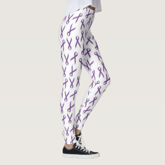 Leggings Motif de rubans de sensibilisation aux violets épa