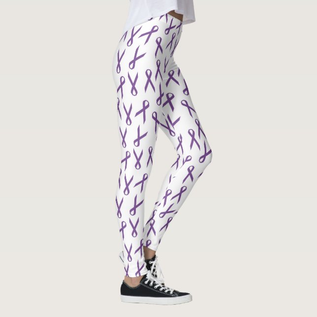 Leggings Motif de rubans de sensibilisation aux violets épa (Droite)