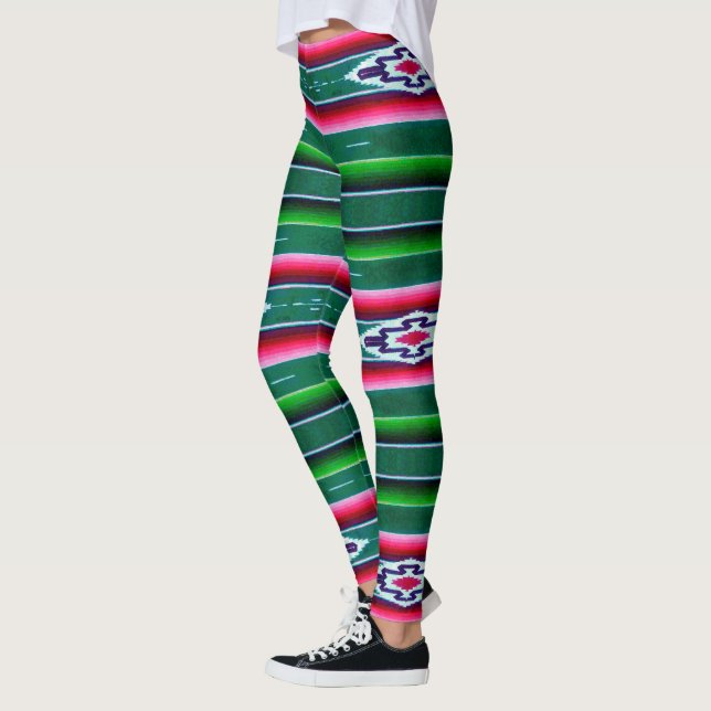 Leggings Motif de Sarape de Mexicain (Gauche)