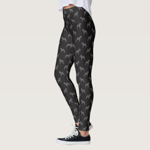 Leggings Motif de silhouettes de gallois Terrier