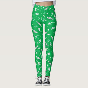 Leggings Motif de snacks verts Grogu