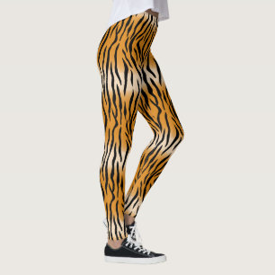 Leggings Motif de tigre sauvage moderne
