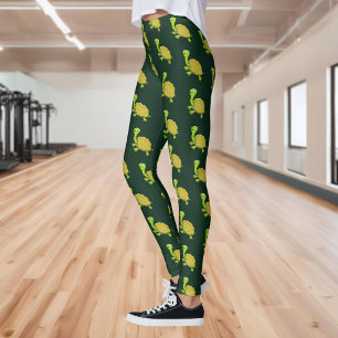 Leggings Motif de tortue de dessin animé