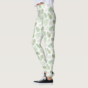 Leggings Motif de verdure forestière