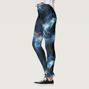 Leggings Motif d'éclairage par orage