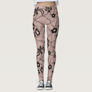 Leggings Motif dentelle