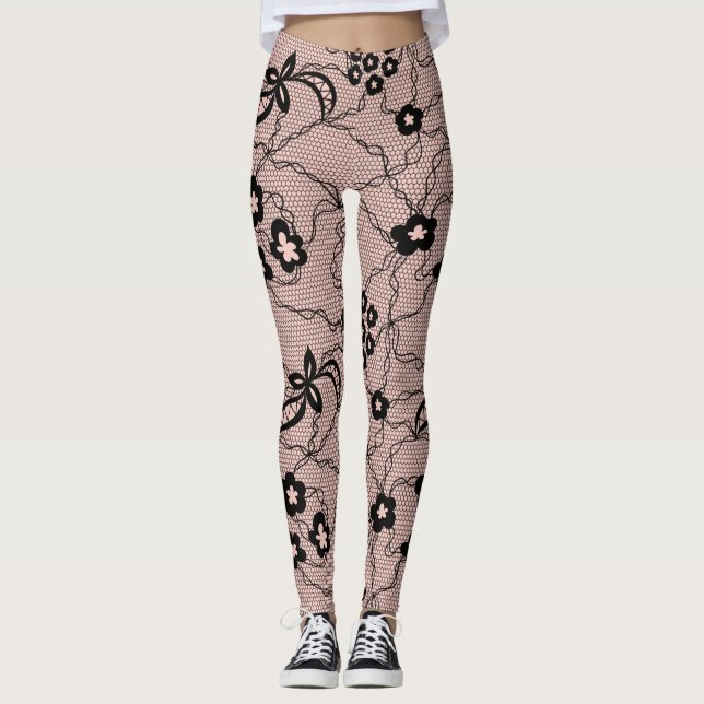 Leggings Motif dentelle (Devant)