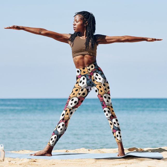 Leggings Motif des crânes d'Halloween (Créateur téléchargé)