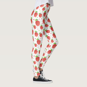 Leggings motif des pommes