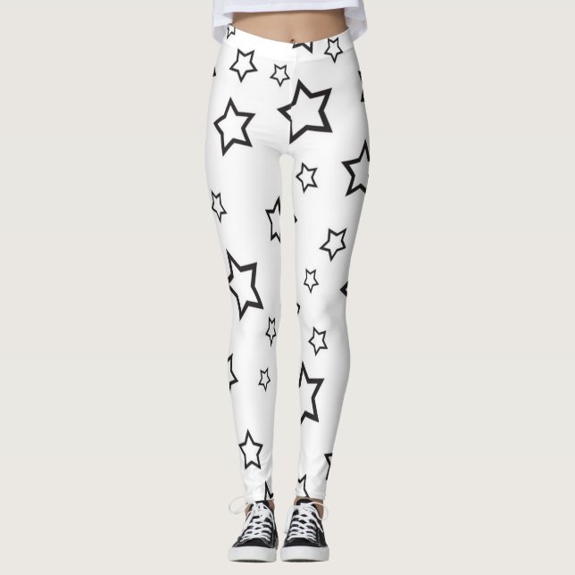Leggings Motif d'étoiles (Devant)