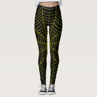 Motif d'Halloween en toile jaune noir