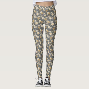 Leggings Motif d'horloge Dandelion
