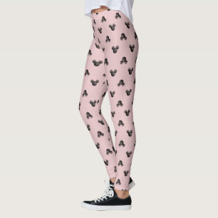 Leggings Motif d'icône Mickey rose