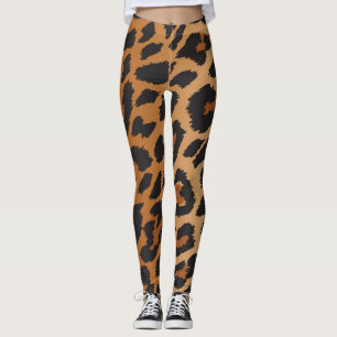 Leggings Motif d'impression d'animal sauvage taches de guép