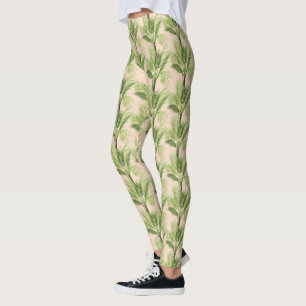 Leggings Motif d'intérieur de palmier de l'oasis  