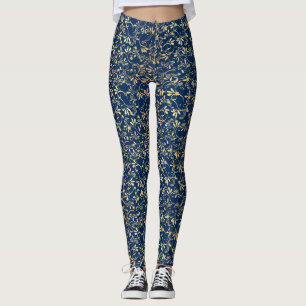 Leggings Motif d'or 08.bw DBlue BG