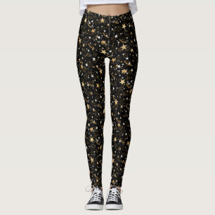 Leggings Motif d'or 10,bw Black BG