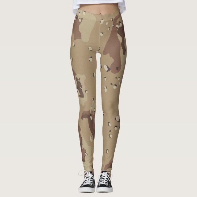 Leggings Motif du Camouflage du désert (Devant)